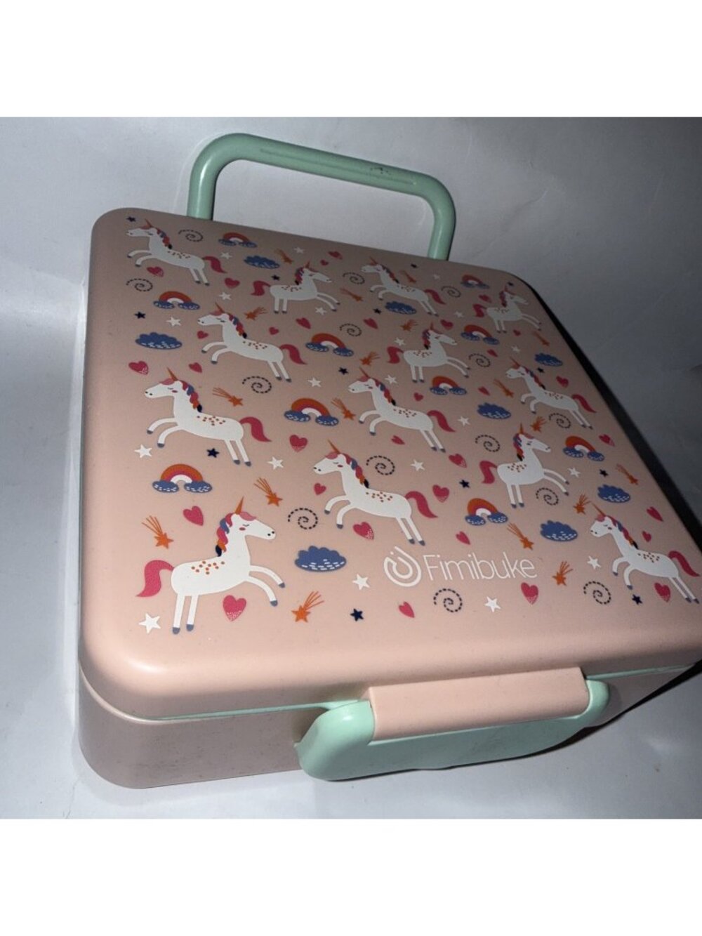 Fimibuke Bento Box for Kids 60oz Leakproof Lunch Box Thermos EMPTY Unicorns